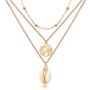 New Multilayer Crystal Moon Necklaces & Pendants For Women Vintage Charm Gold Choker Necklace 2019 Bohemian Jewelry Wholesale