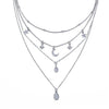 New Multilayer Crystal Moon Necklaces & Pendants For Women Vintage Charm Gold Choker Necklace 2019 Bohemian Jewelry Wholesale