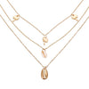 New Multilayer Crystal Moon Necklaces & Pendants For Women Vintage Charm Gold Choker Necklace 2019 Bohemian Jewelry Wholesale
