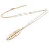 Simple Classic pendant Necklace Feather Necklace Long Sweater Chain Statement Jewelry choker Necklace for Women leaf Chocker