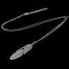 Simple Classic pendant Necklace Feather Necklace Long Sweater Chain Statement Jewelry choker Necklace for Women leaf Chocker