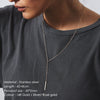 initial pendant custom name letter stainless steel necklace women statement nameplate personalized layered choker necklace