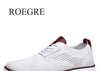 Casual Knitted Mesh Men's Shoes Solid Shallow Lace Up Lightweight Soft Men Sneakers Shoes Breathable Man Footwear Flats 39-48