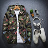 Mens Casual Camouflage Hoodie Jacket 2018 New Autumn Butterfly Print Clothes Men's Hooded Windbreaker Coat Male Outwear WS505