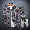 Mens Casual Camouflage Hoodie Jacket 2018 New Autumn Butterfly Print Clothes Men's Hooded Windbreaker Coat Male Outwear WS505