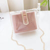 Women PVC clear bag satchel bag Fashion Transparent Shoulder Crossbody Bags Ladies Messenger Casual Shopping Small Handbags