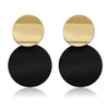 X&P New Korean Heart Statement Drop Earrings 2019 for Women Fashion Vintage Geometric Acrylic Dangle Hanging Earring Jewelry