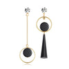 X&P New Korean Heart Statement Drop Earrings 2019 for Women Fashion Vintage Geometric Acrylic Dangle Hanging Earring Jewelry