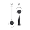 X&P New Korean Heart Statement Drop Earrings 2019 for Women Fashion Vintage Geometric Acrylic Dangle Hanging Earring Jewelry