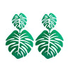 X&P New Korean Heart Statement Drop Earrings 2019 for Women Fashion Vintage Geometric Acrylic Dangle Hanging Earring Jewelry