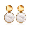 X&P New Korean Heart Statement Drop Earrings 2019 for Women Fashion Vintage Geometric Acrylic Dangle Hanging Earring Jewelry