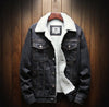 winter Men Jacket And Coat Warm Fleece Denim Jacket Fashion Mens Jean Jackets Outwear Male Cowboy Plus Size 6XL
