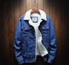 winter Men Jacket And Coat Warm Fleece Denim Jacket Fashion Mens Jean Jackets Outwear Male Cowboy Plus Size 6XL