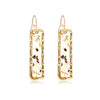 X&P New Korean Heart Statement Drop Earrings 2019 for Women Fashion Vintage Geometric Acrylic Dangle Hanging Earring Jewelry