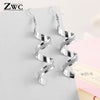 ZWC Fashion New Women's Acrylic Drop Earrings Hot Selling Long Dangling Earrings Gift For Women Party Wedding Jewelry Brincos