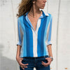 Women Blouses 2019 Fashion Long Sleeve Turn Down Collar Office Shirt Leisure Blouse Shirt Casual Tops Plus Size Blusas Femininas