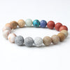 Natural Crystal Stone Beads Bracelet Universe Eight Plants Galaxy Solar System Bracelets for Men or Women Dropship