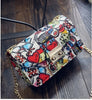 2019 New Women Bags Summer Graffiti Ladies designer handbags high quality chain mini bag women messenger bags for women Clutch