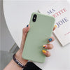 Luxury Soft Back Matte Color Cases for iPhone 7 plus 8 6 6s X XS max XR 5 5s SE Case Shockproof TPU Silicone Back Cover Capa