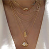 26 Styles Boho Shell Pendant Necklace for Women Long Chain Round Charm Statement Choker 2019 Collares Necklace Wedding Jewelry