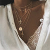 26 Styles Boho Shell Pendant Necklace for Women Long Chain Round Charm Statement Choker 2019 Collares Necklace Wedding Jewelry