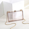 BELLA JOY New Acrylic Transparent Women Clutch Bag Chain  Women Messenger Bag Evening Bag Handbag Chain Shoulder Bag