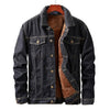 winter Men Jacket And Coat Warm Fleece Denim Jacket Fashion Mens Jean Jackets Outwear Male Cowboy