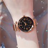 Women Starry Sky Watch Luxury Magnetic Buckle Mesh Band Quartz Wristwatch Female Rose Gold Diamond Watches zegarek damsk