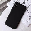 USLION Candy Color Phone Case For iPhone XS 11 Pro Max XR XS Max X Plain Silicone Cover For iPhone 6 6S 7 8 Plus Soft TPU Case