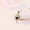 Romantic Love Memory Wedding Necklace Rose Gold&Silver 100 languages I love you Projection Pendant Necklace