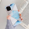 LOVECOM Geometric Marble Phone Cases For iPhone 11 Pro Max XR XS Max 6 6S 7 8 Plus X Soft IMD Electroplated Back Cover Coque