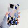 LOVECOM Geometric Marble Phone Cases For iPhone 11 Pro Max XR XS Max 6 6S 7 8 Plus X Soft IMD Electroplated Back Cover Coque