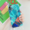 LOVECOM Geometric Marble Phone Cases For iPhone 11 Pro Max XR XS Max 6 6S 7 8 Plus X Soft IMD Electroplated Back Cover Coque