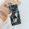 LOVECOM Geometric Marble Phone Cases For iPhone 11 Pro Max XR XS Max 6 6S 7 8 Plus X Soft IMD Electroplated Back Cover Coque