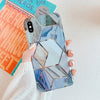 LOVECOM Geometric Marble Phone Cases For iPhone 11 Pro Max XR XS Max 6 6S 7 8 Plus X Soft IMD Electroplated Back Cover Coque