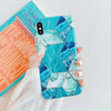 LOVECOM Geometric Marble Phone Cases For iPhone 11 Pro Max XR XS Max 6 6S 7 8 Plus X Soft IMD Electroplated Back Cover Coque