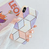 LOVECOM Geometric Marble Phone Cases For iPhone 11 Pro Max XR XS Max 6 6S 7 8 Plus X Soft IMD Electroplated Back Cover Coque