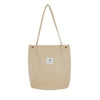 Hylhexyr Woman Corduroy Shoulder Bag Reusable Shopping Bags Casual Tote Female Handbag For Dropshipping