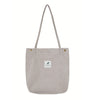 Hylhexyr Woman Corduroy Shoulder Bag Reusable Shopping Bags Casual Tote Female Handbag For Dropshipping
