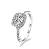 KISS WIFE Classic Engagement Ring 6 Claws Design AAA White Cubic Zircon Female Women Wedding Band CZ Rings Jewelry