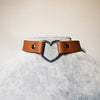 Meajoe Trendy Sexy Punk Gothic Leather Heart Studded Choker Necklace Vintage Charm Round Collar Necklaces Women Jewelry Gift