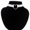 Meajoe Trendy Sexy Punk Gothic Leather Heart Studded Choker Necklace Vintage Charm Round Collar Necklaces Women Jewelry Gift