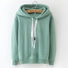 LANSHANQUE S-XXXL Autumn Winter Fleece Harajuku Pullover Solid Thick Loose Women Hoodies Sweatshirts Female Casual Coat
