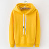 LANSHANQUE S-XXXL Autumn Winter Fleece Harajuku Pullover Solid Thick Loose Women Hoodies Sweatshirts Female Casual Coat