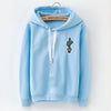 LANSHANQUE S-XXXL Autumn Winter Fleece Harajuku Pullover Solid Thick Loose Women Hoodies Sweatshirts Female Casual Coat