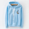 LANSHANQUE S-XXXL Autumn Winter Fleece Harajuku Pullover Solid Thick Loose Women Hoodies Sweatshirts Female Casual Coat