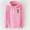 LANSHANQUE S-XXXL Autumn Winter Fleece Harajuku Pullover Solid Thick Loose Women Hoodies Sweatshirts Female Casual Coat
