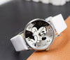 2018 Cute cartoon quartz wristwatch children leather Ladies watch Mickey women watches kid boy girls relojes