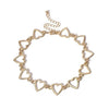 Ingemark Korean Sweet Love Heart Choker Necklace Statement Girlfriend Gift Cute Gold Silver Necklace Jewelry Collier Femme 2018