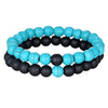 Hot 2pcs/set 7 Style Couples Distance Bracelet Natural Stone Yoga Beaded Bracelet for Men Women Friend Gift Charm Strand Jewelry